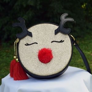 REINDEER HOLIDAY CROSSBODY BAG